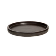 Black ceramic side plate